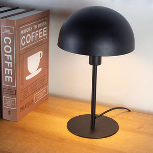 Lampe champignon minimaliste noire