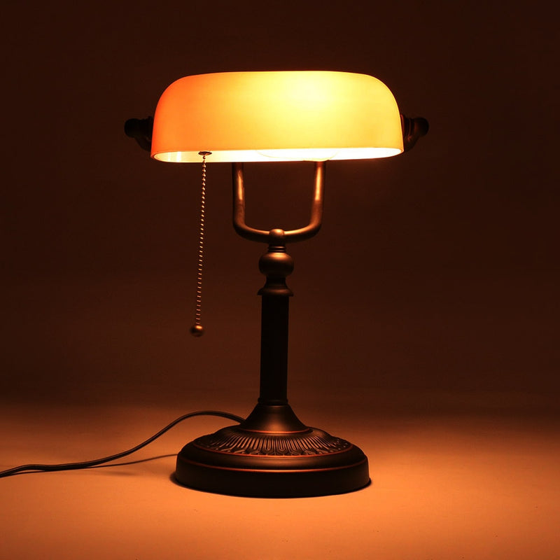 lampe de bureau vintage design années 60 blanche - E173 - Danke Galerie